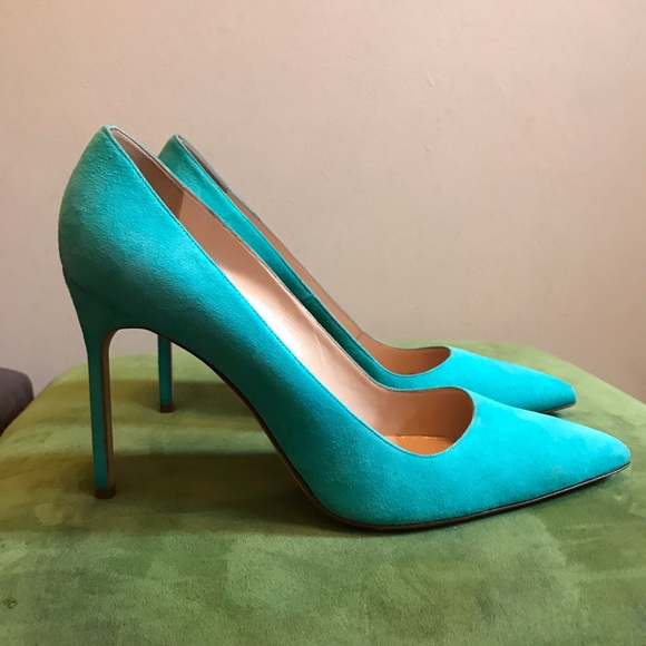 MANOLO BLAHNIK “BB” Suede Pumps -Size 41/9.5 - Picture 2 of 5